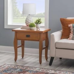 Santa Fe Antique Pine Storage End Table by Linon Home Decor -Linon Home Decor Shop antique pine linon home decor end side tables 76057ant01u 31 1000