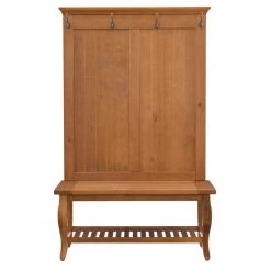 Santa Fe Antique Pine Hall Tree by Linon Home Decor 11 Santa Fe Antique Pine Hall Tree by Linon Home Decor -Linon Home Decor Shop antique pine linon home decor hall trees 76063ant01u c3 1000