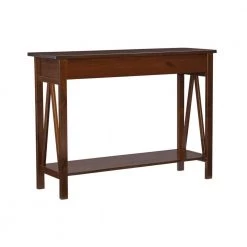 Titian 43 in. Antique Tobacco Standard Rectangle Wood Console Table with Drawers by Linon Home Decor 20 Titian 43 in. Antique Tobacco Standard Rectangle Wood Console Table with Drawers by Linon Home Decor -Linon Home Decor Shop antique tobacco linon home decor console tables 86152atob 01 kd u 4f 1000