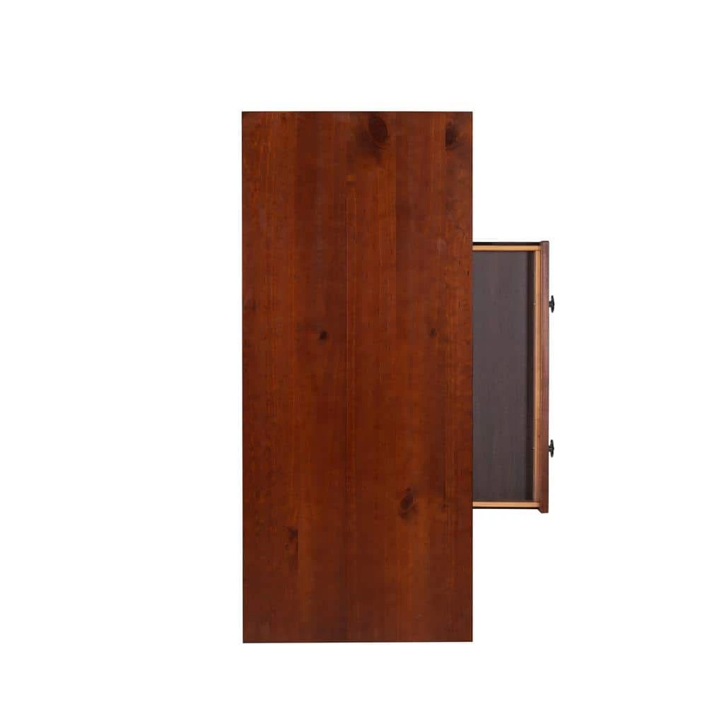 46 in. Rectangular Antique Tobacco 1 Drawer Writing Desk with Built-In Storage by Linon Home Decor 5 46 in. Rectangular Antique Tobacco 1 Drawer Writing Desk with Built-In Storage by Linon Home Decor - Image 3