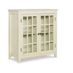 Largo Antique White Storage Cabinet by Linon Home Decor