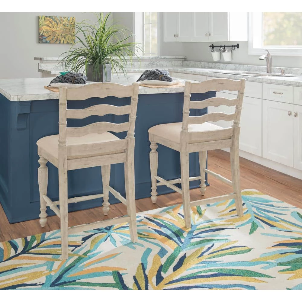 39 in. Marino Counter Stool- White Wash by Linon Home Decor 8 39 in. Marino Counter Stool- White Wash by Linon Home Decor - Image 6