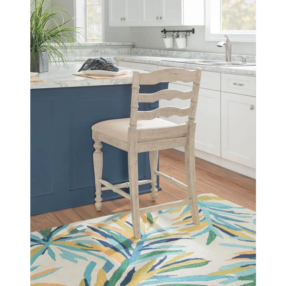 39 in. Marino Counter Stool- White Wash by Linon Home Decor 10 39 in. Marino Counter Stool- White Wash by Linon Home Decor - Image 8