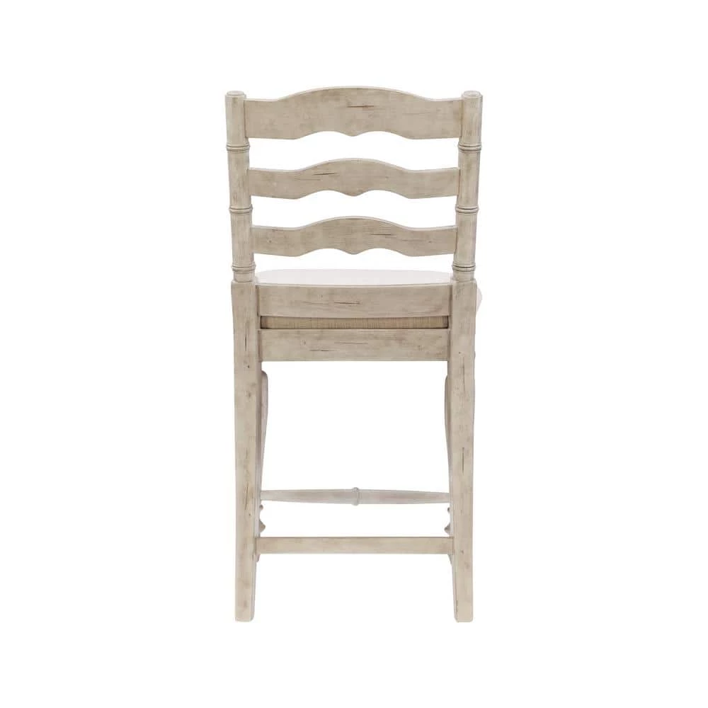 39 in. Marino Counter Stool- White Wash by Linon Home Decor 5 39 in. Marino Counter Stool- White Wash by Linon Home Decor - Image 3