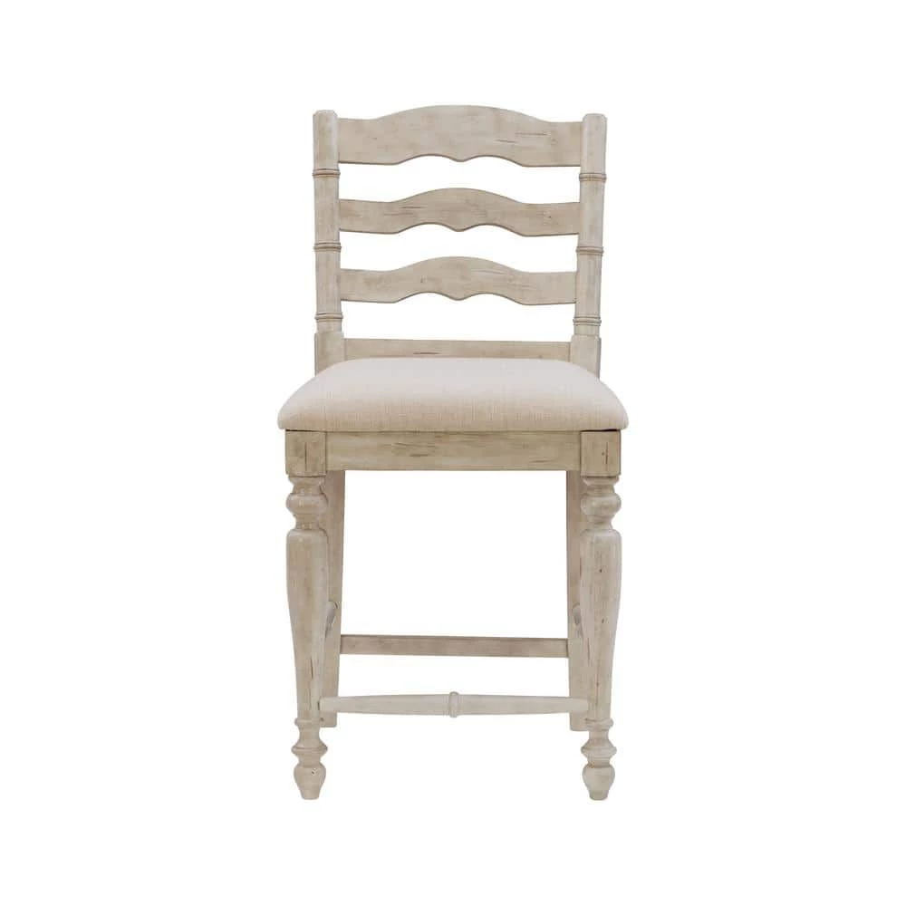 39 in. Marino Counter Stool- White Wash by Linon Home Decor 6 39 in. Marino Counter Stool- White Wash by Linon Home Decor - Image 4