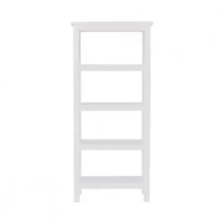 Ramsey 54.38 in. Antique White Wood 4 -Shelf Bookcase with Open Back by Linon Home Decor -Linon Home Decor Shop antique white linon home decor bookcases bookshelves thd02951 c3 1000