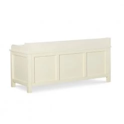 Hempstead 20.98 in. H x 45 in. W x 17.01 in. D White Storage Bench by Linon Home Decor -Linon Home Decor Shop antique white linon home decor dining benches thd03594 4f 1000