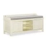 Hempstead 20.98 in. H x 45 in. W x 17.01 in. D White Storage Bench by Linon Home Decor 1 Hempstead 20.98 in. H x 45 in. W x 17.01 in. D White Storage Bench by Linon Home Decor -Linon Home Decor Shop antique white linon home decor dining benches thd03594 64 1000
