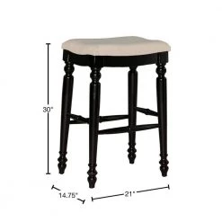 Marino 30 in. Black Backless Bar Stool by Linon Home Decor -Linon Home Decor Shop beige black linon home decor bar stools thd01937 40 1000