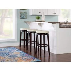 Maya 29 in. Beige and Brown Cushioned Bar Stool by Linon Home Decor 13 Maya 29 in. Beige and Brown Cushioned Bar Stool by Linon Home Decor -Linon Home Decor Shop beige brown linon home decor bar stools 98353kric 01 kd 31 1000