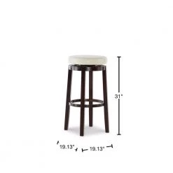 Maya 29 in. Beige and Brown Cushioned Bar Stool by Linon Home Decor 10 Maya 29 in. Beige and Brown Cushioned Bar Stool by Linon Home Decor -Linon Home Decor Shop beige brown linon home decor bar stools 98353kric 01 kd 40 1000