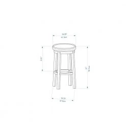 Maya 29 in. Beige and Brown Cushioned Bar Stool by Linon Home Decor 11 Maya 29 in. Beige and Brown Cushioned Bar Stool by Linon Home Decor -Linon Home Decor Shop beige brown linon home decor bar stools 98353kric 01 kd c3 1000