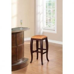 San Francisco 30 in. Brown Wenge Cushioned Bar Stool by Linon Home Decor 7 San Francisco 30 in. Brown Wenge Cushioned Bar Stool by Linon Home Decor -Linon Home Decor Shop beige brown wenge linon home decor bar stools 178205car01 31 1000