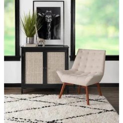 Julian Beige Linen Tufted Modern Accent Chair by Linon Home Decor 17 Julian Beige Linen Tufted Modern Accent Chair by Linon Home Decor -Linon Home Decor Shop beige linon home decor accent chairs thd02942 31 1000