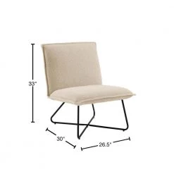Sibley Beige Sherpa Chair by Linon Home Decor -Linon Home Decor Shop beige linon home decor accent chairs thd03613 40 1000