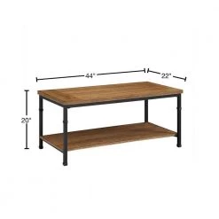 Austin 44 in. Black/Ash Veneer Large Rectangle Wood Coffee Table with Shelf by Linon Home Decor 12 Austin 44 in. Black/Ash Veneer Large Rectangle Wood Coffee Table with Shelf by Linon Home Decor -Linon Home Decor Shop black ash veneer linon home decor coffee tables 862256ash01u 40 1000