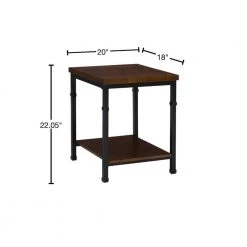 Austin Black Ash End Table by Linon Home Decor -Linon Home Decor Shop black ash veneer linon home decor end side tables 862254ash01u 40 1000