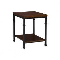 Austin Black Ash End Table by Linon Home Decor