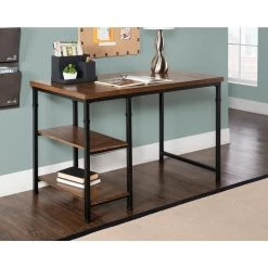 45 in. Rectangular Black/Ash Veneer Writing Desk with Open Storage by Linon Home Decor 17 45 in. Rectangular Black/Ash Veneer Writing Desk with Open Storage by Linon Home Decor -Linon Home Decor Shop black ash veneer linon home decor writing desks 862252ash01u 31 1000
