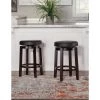 Maya 24 in. Brown Cushioned Bar Stool by Linon Home Decor 1 Maya 24 in. Brown Cushioned Bar Stool by Linon Home Decor -Linon Home Decor Shop black brown linon home decor bar stools 98352kblk 01 kd 64 1000