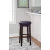 Maya 29 in. Black and Brown Cushioned Bar Stool by Linon Home Decor -Linon Home Decor Shop black brown linon home decor bar stools 98353kblk 01 kd 64 1000