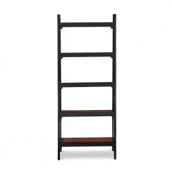 59.84 in. Black Cherry Wood 5-shelf Ladder Bookcase with Open Back by Linon Home Decor 15 59.84 in. Black Cherry Wood 5-shelf Ladder Bookcase with Open Back by Linon Home Decor -Linon Home Decor Shop black cherry linon home decor bookcases bookshelves 64019blkchy01kdu 44 1000
