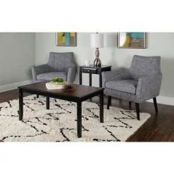 Osborne 37 in. Black/Cherry Medium Rectangle Wood Coffee Table by Linon Home Decor -Linon Home Decor Shop black cherry linon home decor coffee tables 64022blkchy01kdu 1f 1000