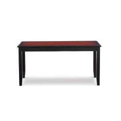 Osborne 37 in. Black/Cherry Medium Rectangle Wood Coffee Table by Linon Home Decor -Linon Home Decor Shop black cherry linon home decor coffee tables 64022blkchy01kdu c3 1000