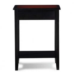 Camden 18 in. W Black Cherry 24 in. H Rectangle Wood top End Table by Linon Home Decor -Linon Home Decor Shop black cherry linon home decor end side tables 64027blkchy01kdu 66 1000
