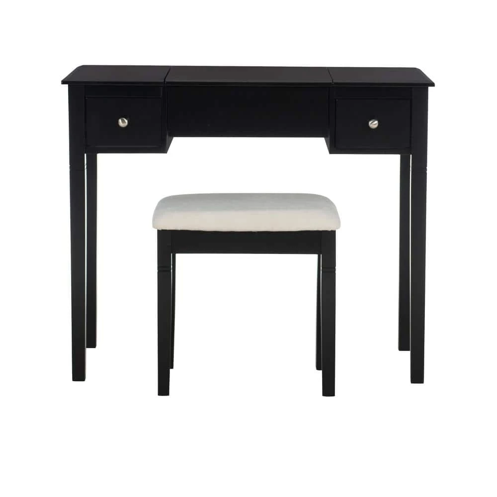 Camden 2-Piece Black Cherry Vanity Set by Linon Home Decor 8 Camden 2-Piece Black Cherry Vanity Set by Linon Home Decor - Image 6