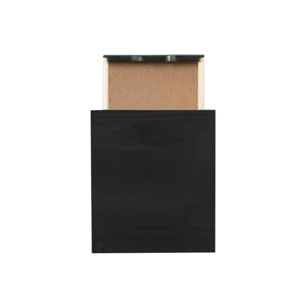 McLeod Black Six Drawer Rolling Accent Cabinet by Linon Home Decor 6 McLeod Black Six Drawer Rolling Accent Cabinet by Linon Home Decor - Image 4