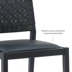 Jungsik Black Chair by Linon Home Decor -Linon Home Decor Shop black linon home decor accent chairs thd04021 1f 1000