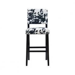 Carolyn Black Cow Print Bar Stool by Linon Home Decor -Linon Home Decor Shop black linon home decor bar stools thd00587 c3 1000