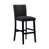 Iola 30" Charcoal Microfiber Upholstery Back and Seat Barstool by Linon Home Decor -Linon Home Decor Shop black linon home decor bar stools thd03496 64 1000