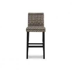 Iola 30" Driftwood Upholstered Back and Seat Barstool by Linon Home Decor