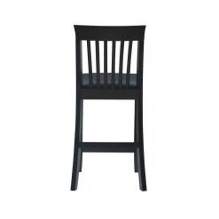 Groovi 24 in. Black Ladder Back Wood Craftsman Counter Stool with Vinyl Seat by Linon Home Decor 14 Groovi 24 in. Black Ladder Back Wood Craftsman Counter Stool with Vinyl Seat by Linon Home Decor -Linon Home Decor Shop black linon home decor bar stools thd03564 66 1000