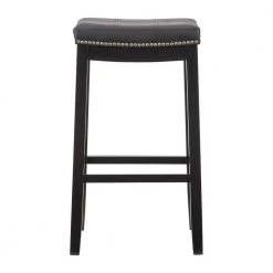 Concord 30 in. Black Wood frame Backless 2pk Barstool by Linon Home Decor -Linon Home Decor Shop black linon home decor bar stools thd04101 4f 1000