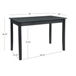 Rodman 36.25 in. H Dark Charocoal Tavern Wood Frame Table by Linon Home Decor -Linon Home Decor Shop black linon home decor bar tables thd04075 44 1000