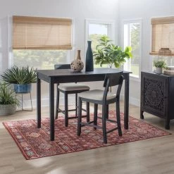 Rodman 36.25 in. H Dark Charocoal Tavern Wood Frame Table by Linon Home Decor -Linon Home Decor Shop black linon home decor bar tables thd04075 4f 1000