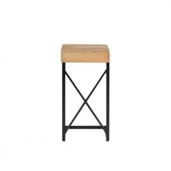 Carina 12 in. W Natural and Black Rectangle Wood Top C Table by Linon Home Decor -Linon Home Decor Shop black linon home decor c tables hd221875 66 1000