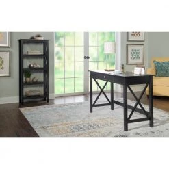 Ramsey Black Laptop Desk with 1 Drawer by Linon Home Decor -Linon Home Decor Shop black linon home decor computer desks thd02085 1f 1000