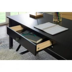 Ramsey Black Laptop Desk with 1 Drawer by Linon Home Decor -Linon Home Decor Shop black linon home decor computer desks thd02085 77 1000