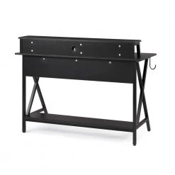 Blake Black Gaming Desk with LED Lighting by Linon Home Decor 17 Blake Black Gaming Desk with LED Lighting by Linon Home Decor -Linon Home Decor Shop black linon home decor computer desks thd02955 66 1000
