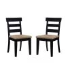 Fernley Black Rush Seat Dining Chair (2-Pack) by Linon Home Decor 1 Fernley Black Rush Seat Dining Chair (2-Pack) by Linon Home Decor -Linon Home Decor Shop black linon home decor dining chairs thd03726 64 1000