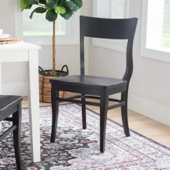 Fallon Black wood Side Chair (2-Pack) by Linon Home Decor 19 Fallon Black wood Side Chair (2-Pack) by Linon Home Decor -Linon Home Decor Shop black linon home decor dining chairs thdac03623 44 1000