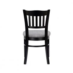 Saluda Black Dining Chair w Uphol seat (Carton of 2) by Linon Home Decor -Linon Home Decor Shop black linon home decor dining chairs thdac03658 66 1000