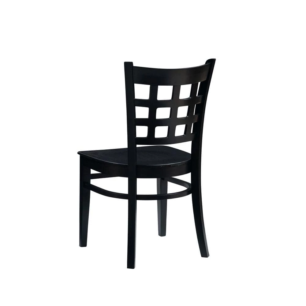 Olympia Black Dining Chair Solid Wood Seat (2-Pack) by Linon Home Decor 8 Olympia Black Dining Chair Solid Wood Seat (2-Pack) by Linon Home Decor - Image 6