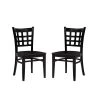 Olympia Black Dining Chair Solid Wood Seat (2-Pack) by Linon Home Decor -Linon Home Decor Shop black linon home decor dining chairs thdac03736 64 1000