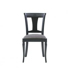Biggio Black Chair Uph Seat (2 pk) by Linon Home Decor -Linon Home Decor Shop black linon home decor dining chairs thdac04054 4f 1000