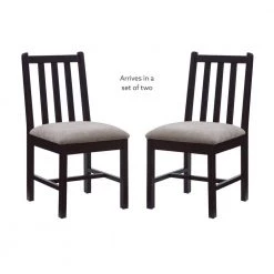 Cousy Black Chair Uph Seat (2 pk) by Linon Home Decor